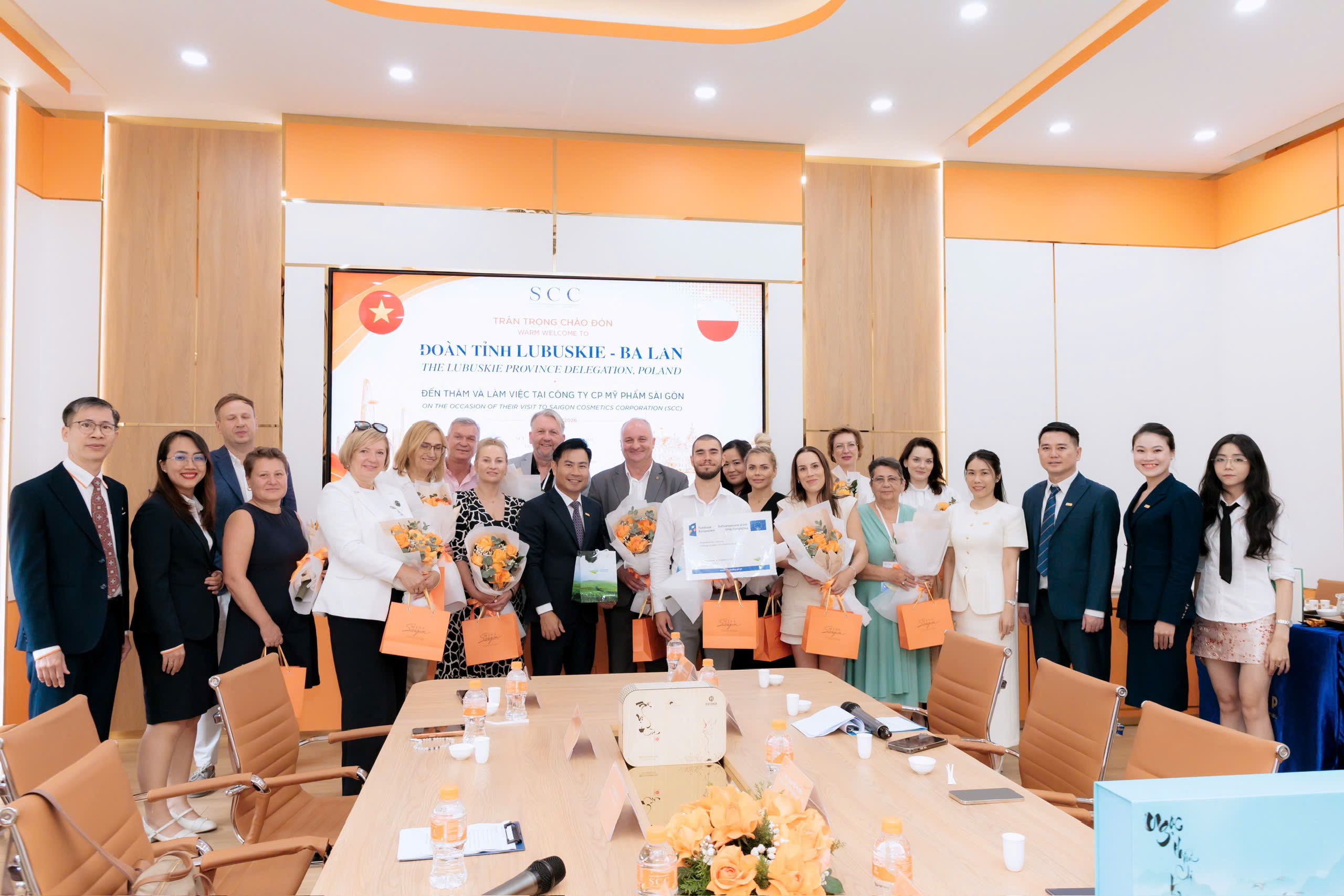 SCC đón tiếp Đoàn chính quyền và doanh nghiệp tỉnh Lubuskie - Ba Lan: Mở rộng kết nối, đưa thương hiệu Việt vươn tầm quốc tế